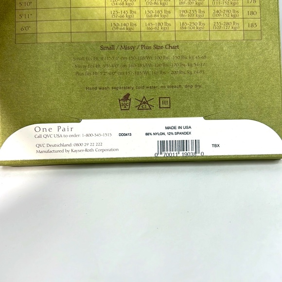 QVC Control Top Tights Legacy Legwear Opaque Blackberry/Purple Sz B A31857 USA - Picture 4 of 8